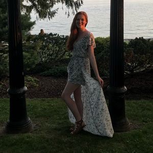 Blue Floral Romper Dress from American Eagle